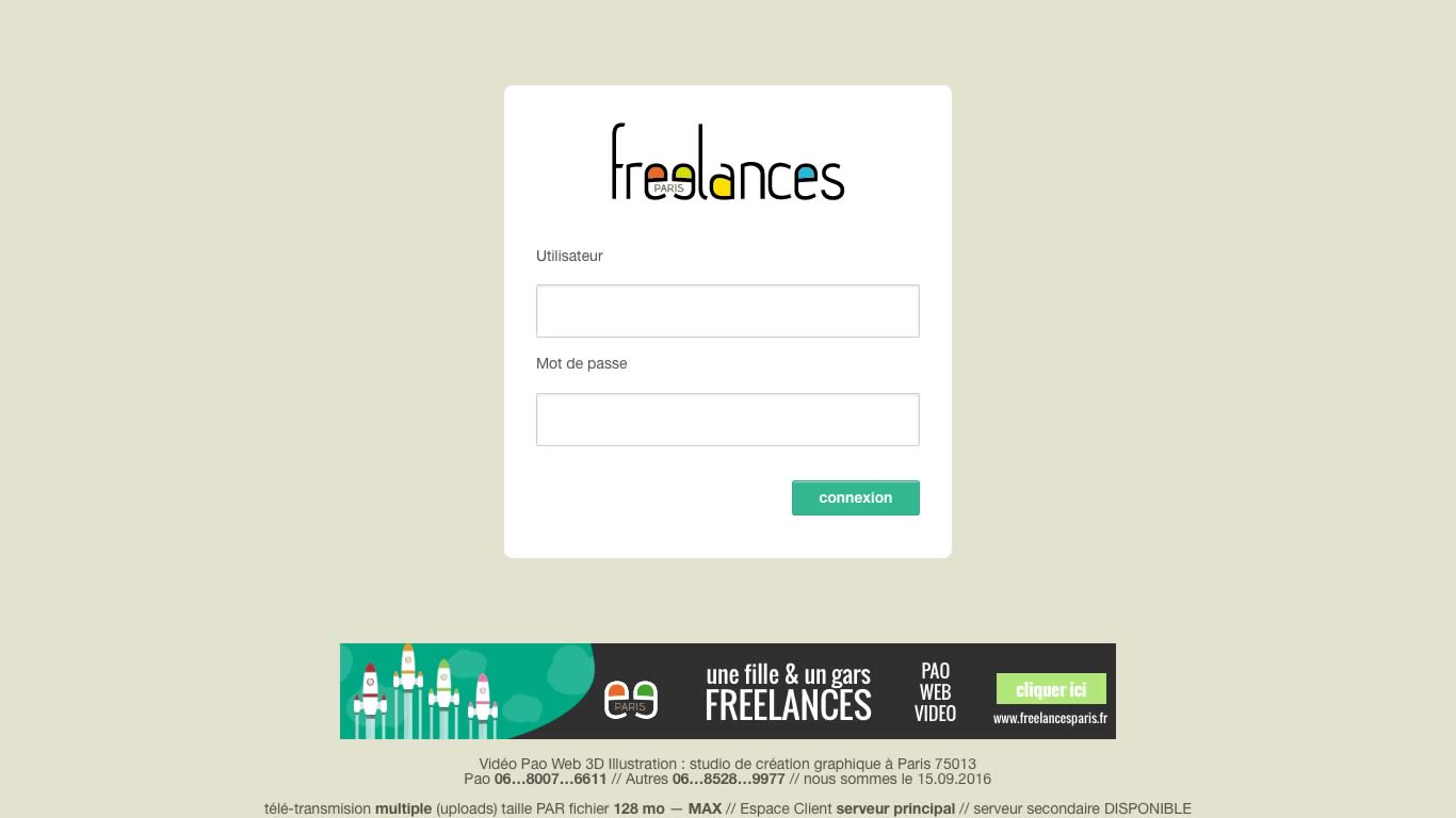 Espace Client Freelances Paris Pao Web Vidéo 3D Illustration Espace Client